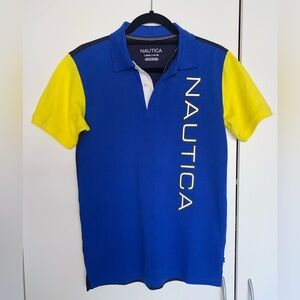 Nautica kids Blue and Yellow Polo Shirt